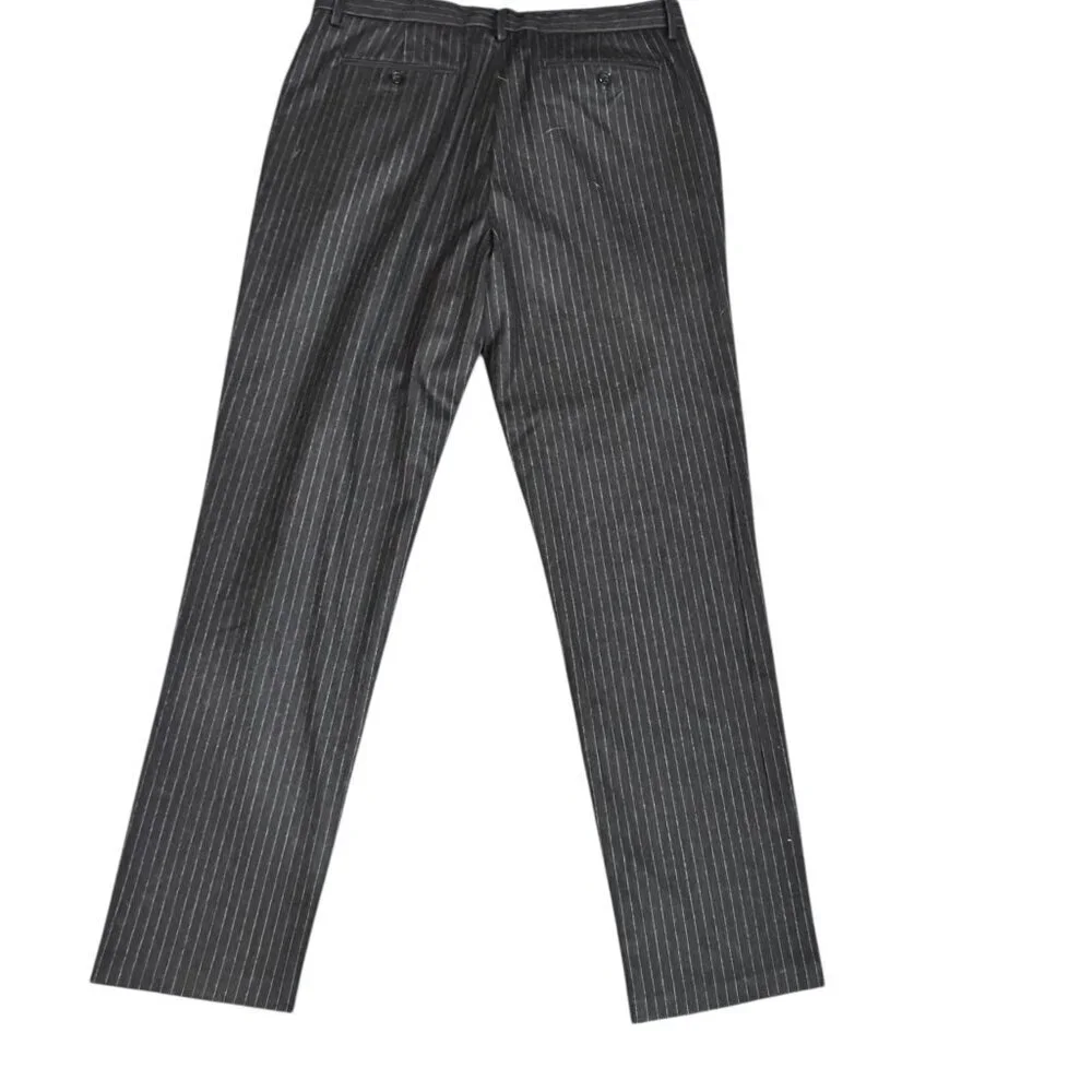 Banana Republic Men’s Wool Flannel Trousers Vitale Barberis Canonico 120’s •